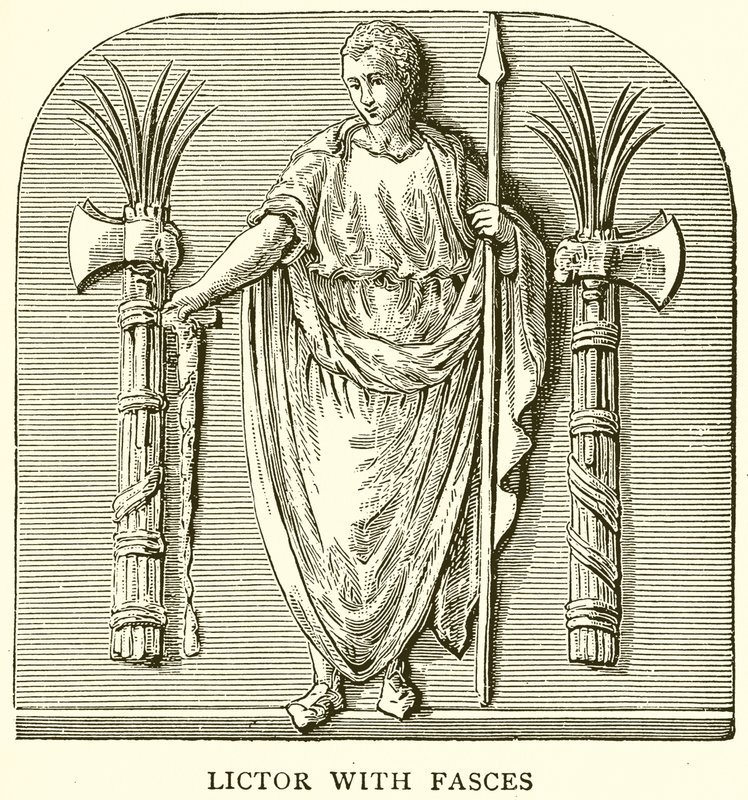 Lictor with Fasces by English School