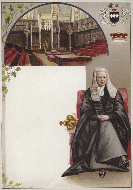 Liebig card featuring the Earl of Halsbury by English School