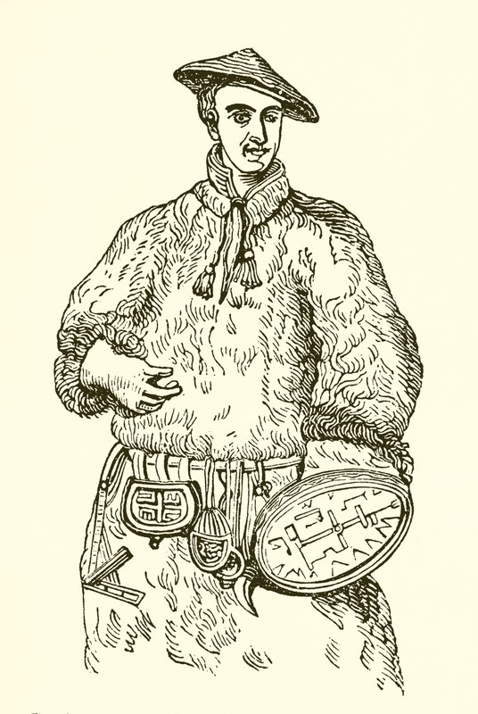 Linnaeus in His Lapland Dress by English School