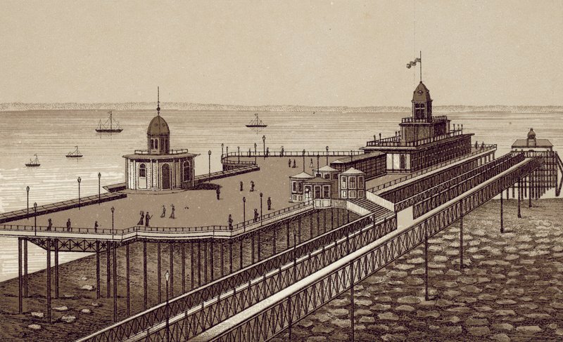 Liverpool: New Brighton Pier by English School