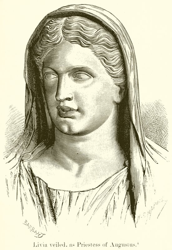 Livia Veiled, as Priestess of Augustus by English School