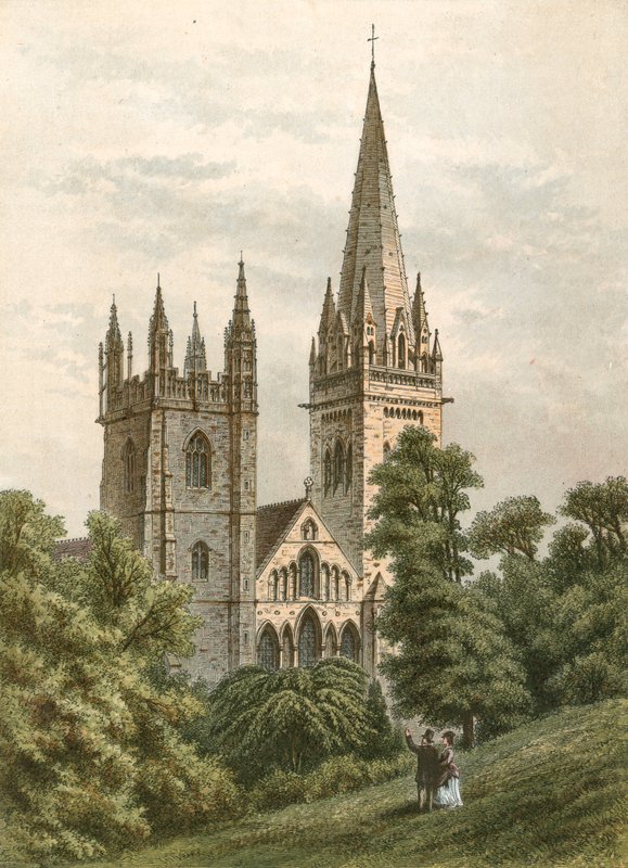 Llandaff Cathedral by English School