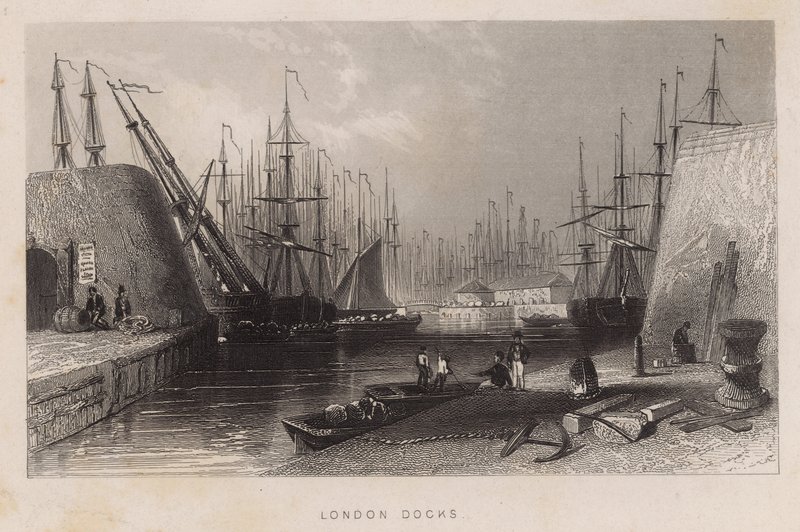 London Docks by English School