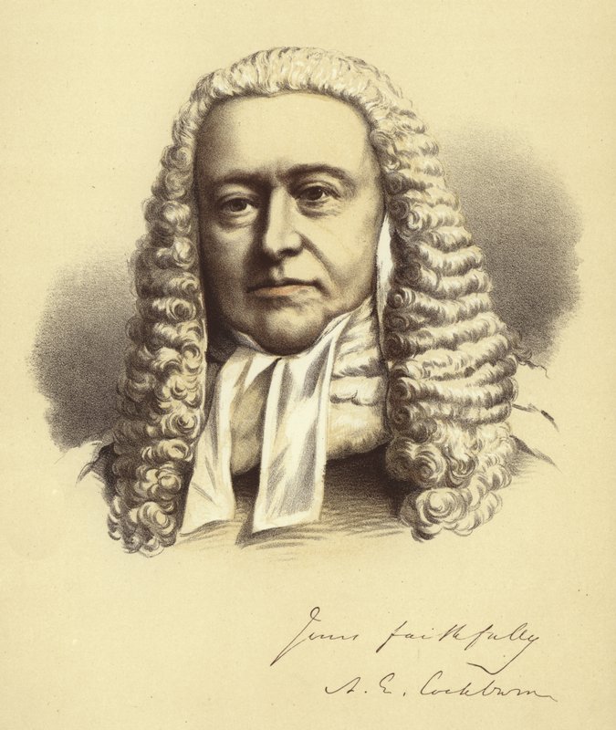 Lord Chief Justice Cockburn by English School