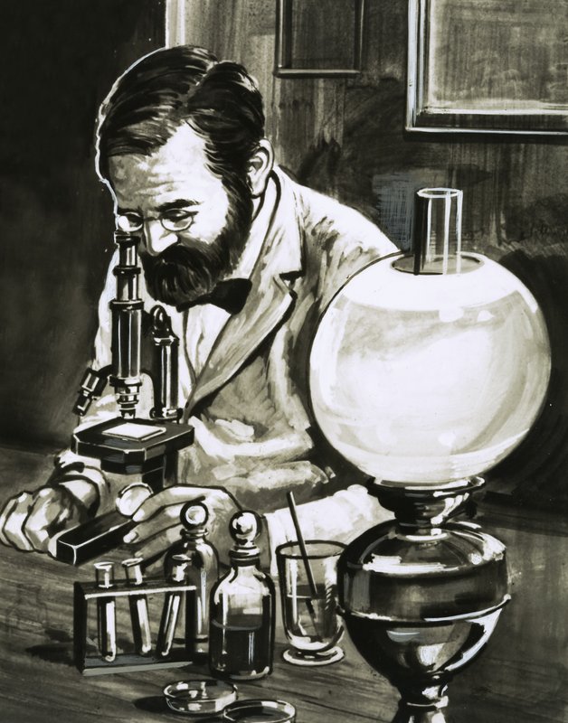 Louis Pasteur by English School