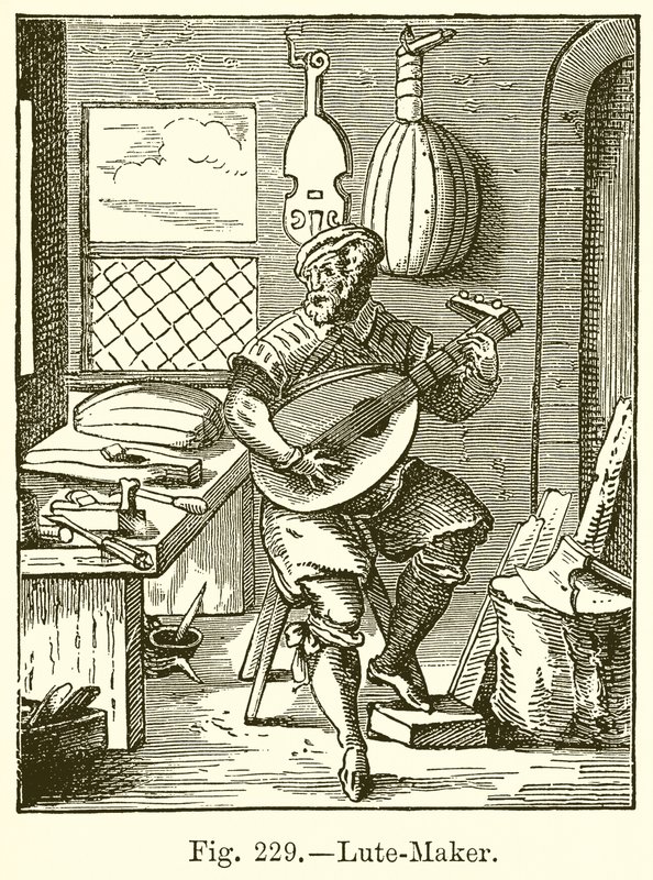 Lute-Maker by English School