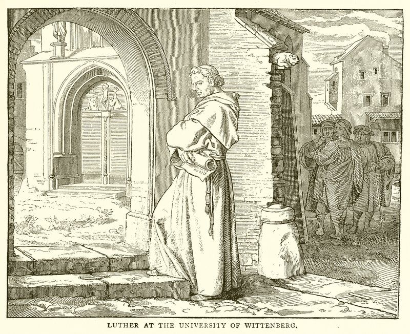Luther at the University of Wittenberg by English School