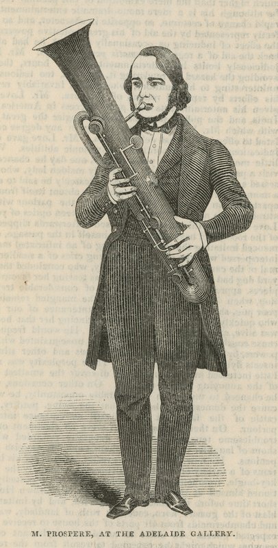 M. Prospere at the Adelaide Gallery, London by English School