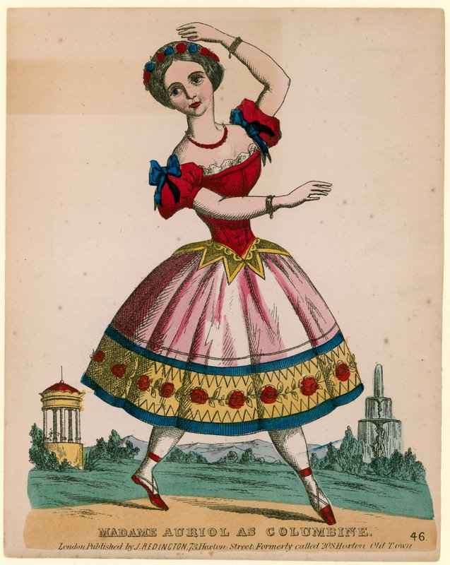 Madame Auriol as Columbine by English School
