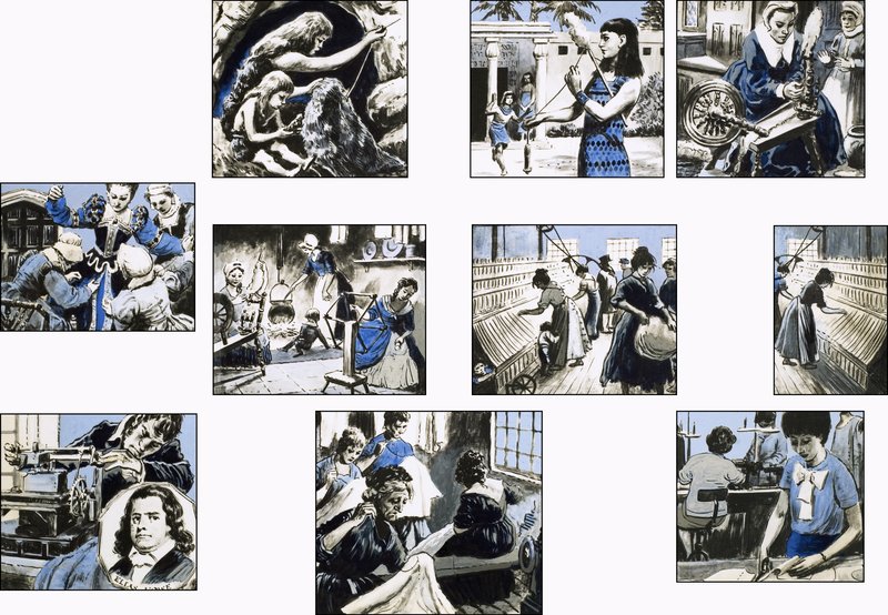 Making Clothes Through the Ages by English School