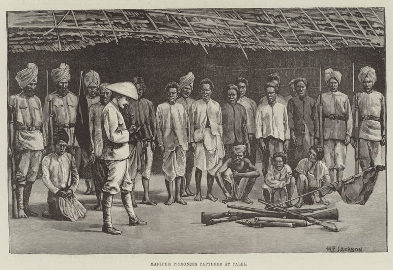 Manipur Prisoners captured at Palel by English School