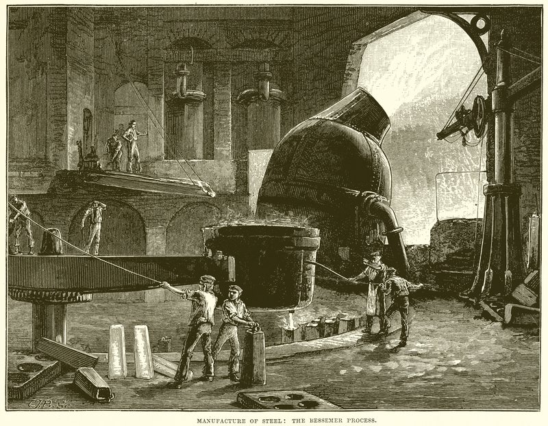 Manufacture of Steel: The Bessemer Process by English School