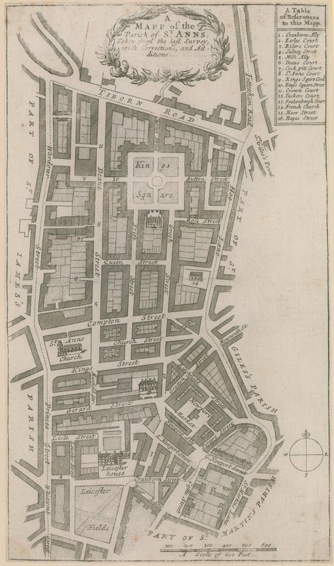 Map of the parish of St Ann
