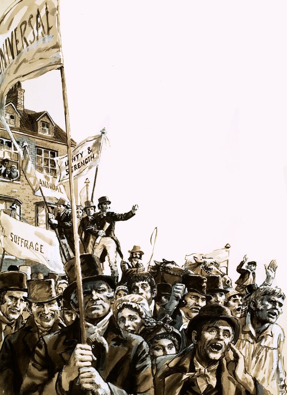 March for suffrage by English School