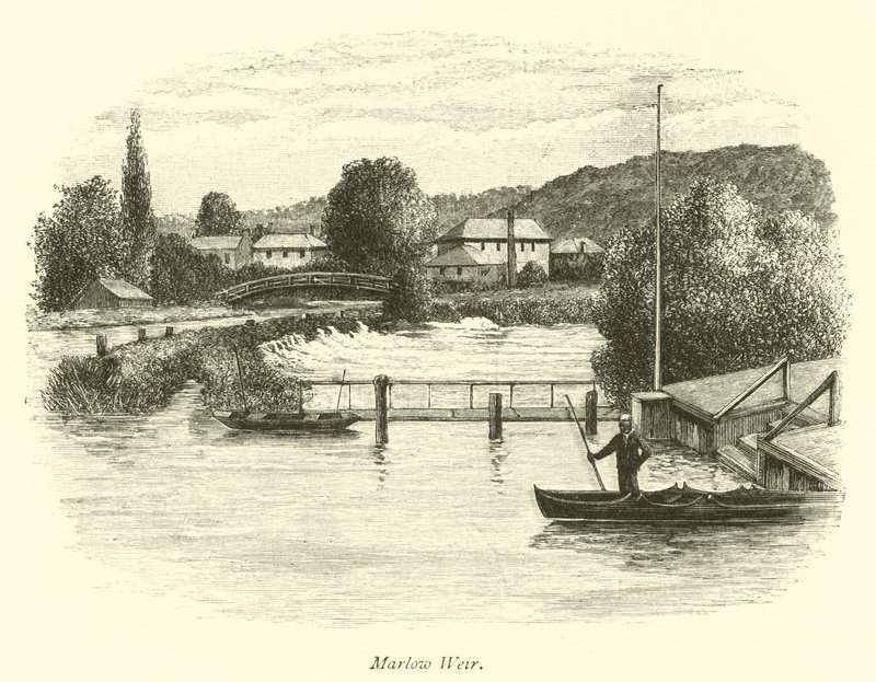 Marlow Weir by English School