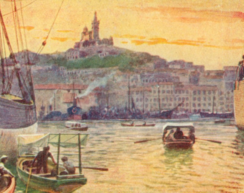 Marseilles from the Harbour by English School