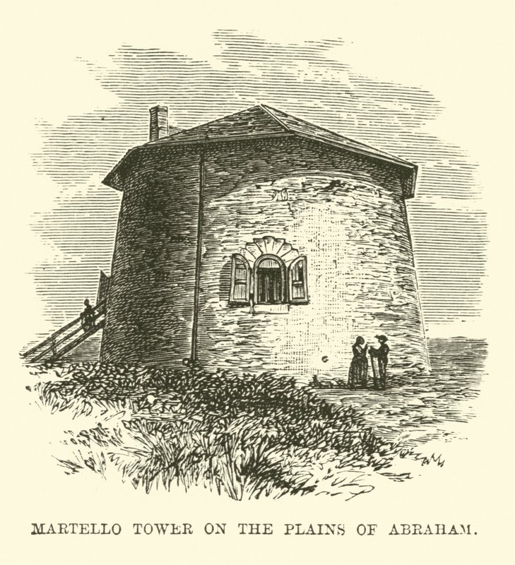 Martello Tower on the Plains of Abraham by English School