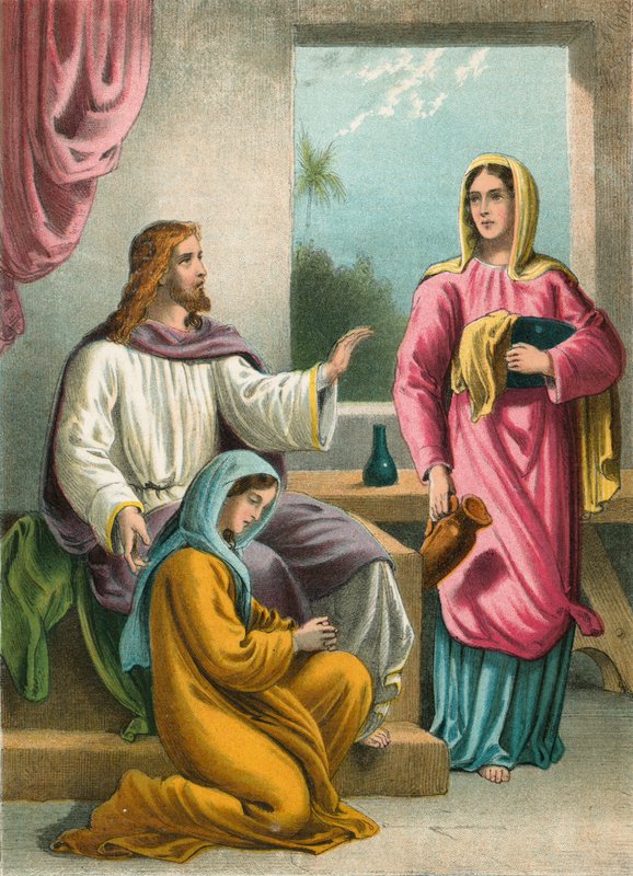 Martha and Mary by English School