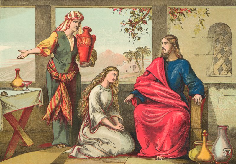 Martha and Mary by English School