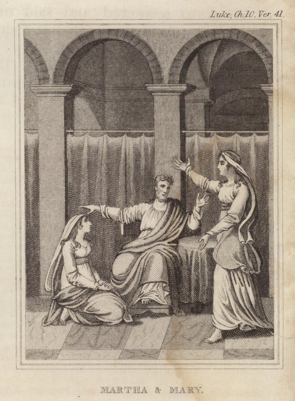 Martha and Mary by English School