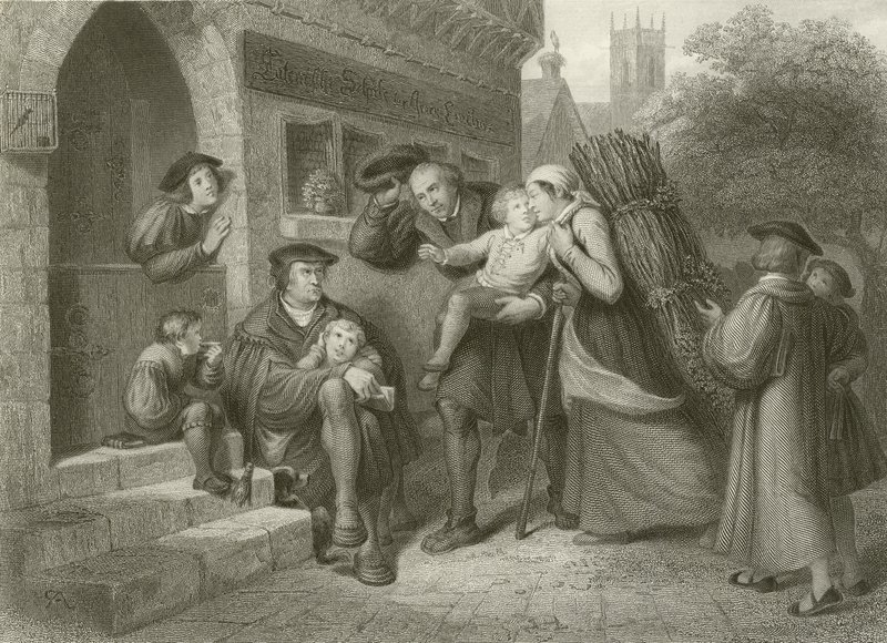 Martin Luther at School by English School