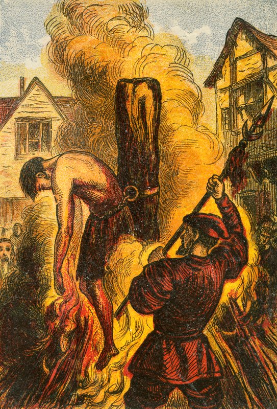 Martyrdom of Bilney by English School