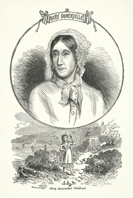 Mary Somerville, Scottish Scientist and Writer (engraving) by English School