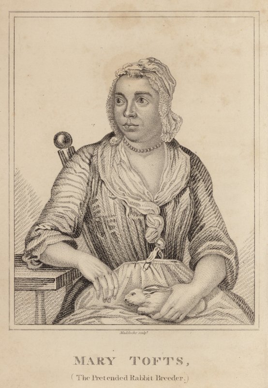 Mary Tofts, The Pretended Rabbit Breeder by English School