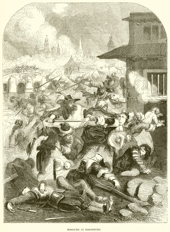 Massacre at Magdeburg by English School