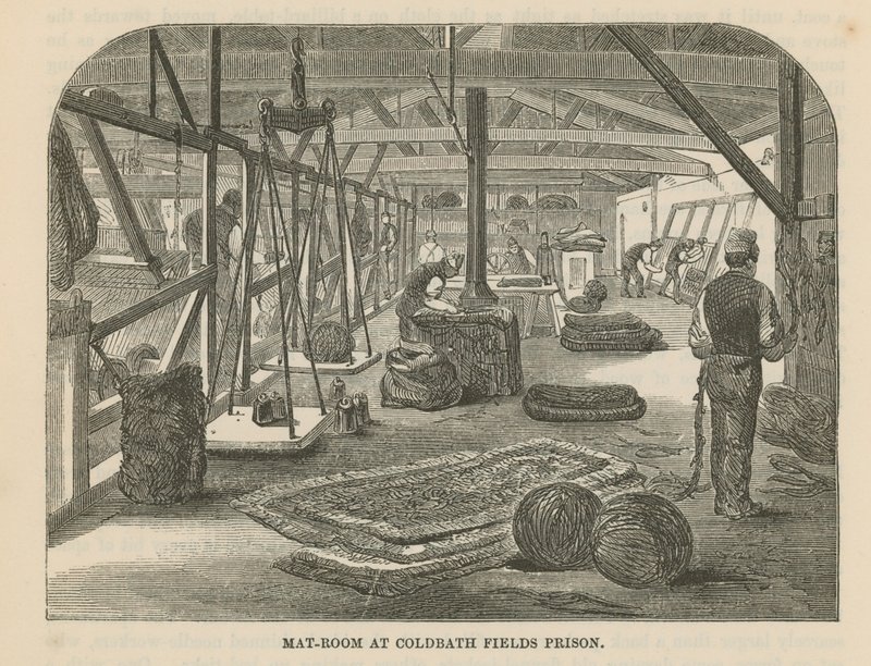 Mat Room at Coldbath Fields Prison by English School