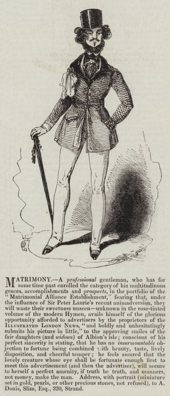 Matrimony, a Professional Gentleman by English School