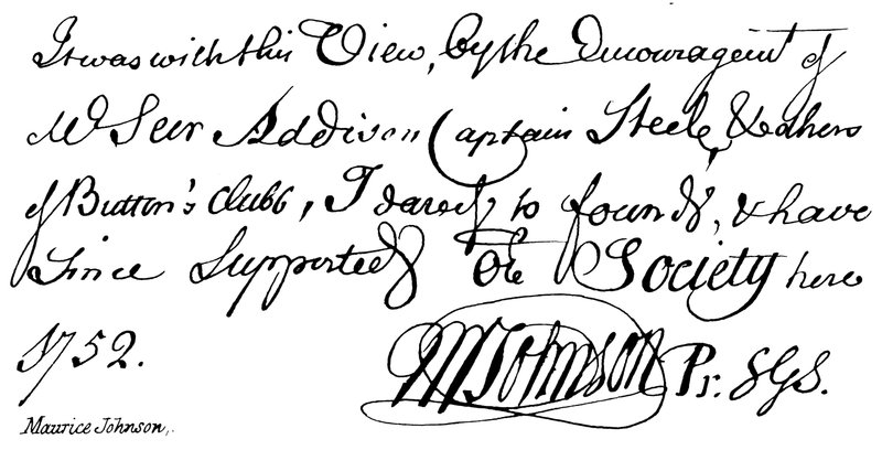 Maurice Johnson by English School