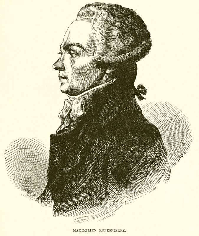 Maximilien Robespierre by English School