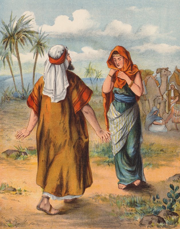 Meeting of Isaac and Rebekah by English School