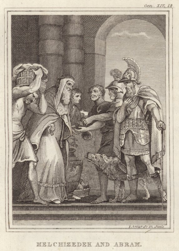 Melchizedek and Abram by English School