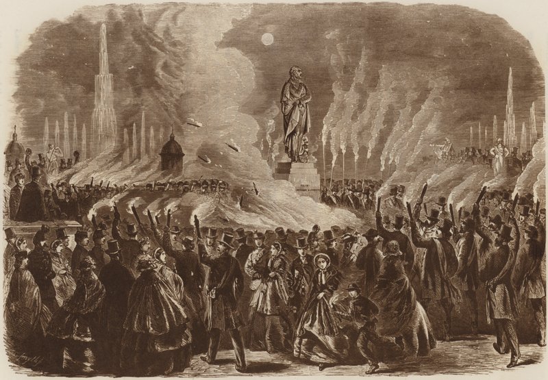 Mendelssohn Festival, the Torchlight Procession by English School
