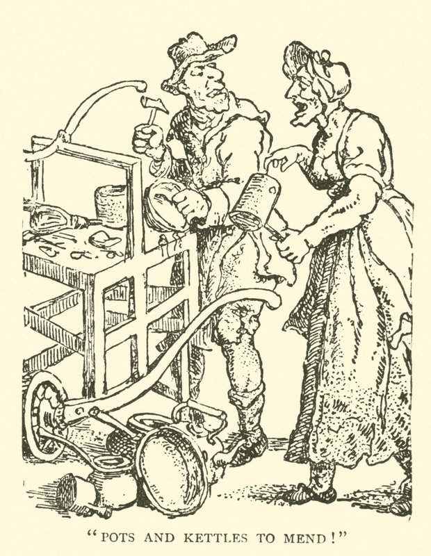 Mending Pots and Kettles by English School
