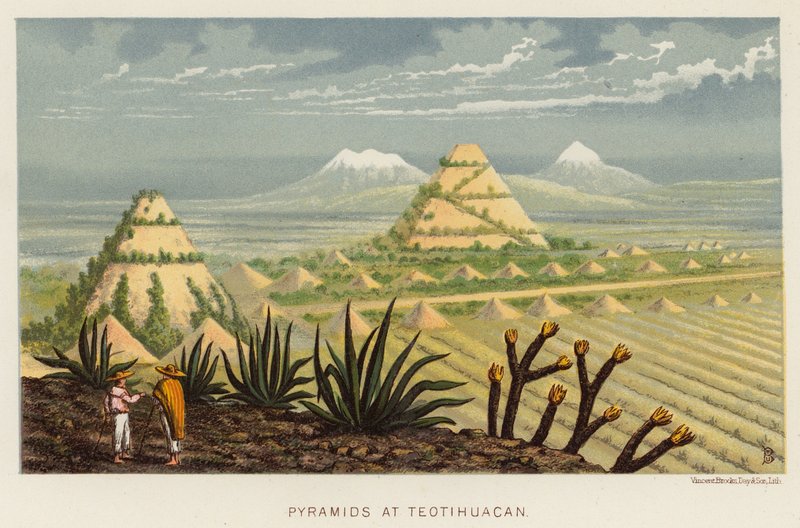 Mexico: Pyramids at Teotihuacan by English School