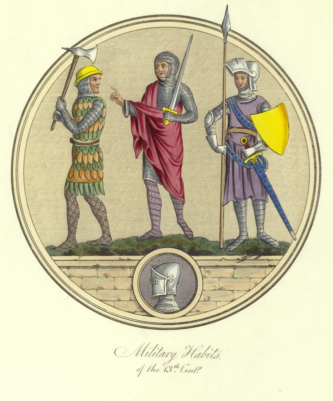 Military Habits of the 13th Century by English School