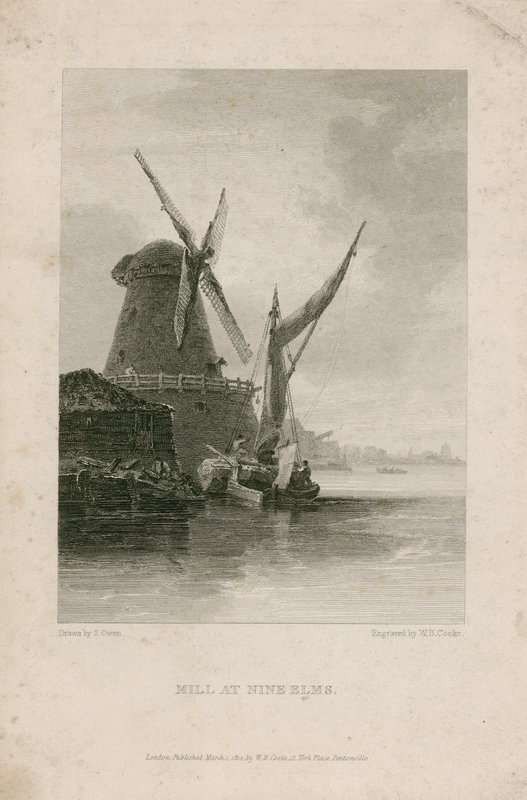 Mill at Nine Elms by English School