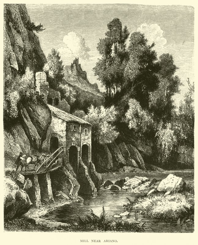 Mill Near Ariano by English School