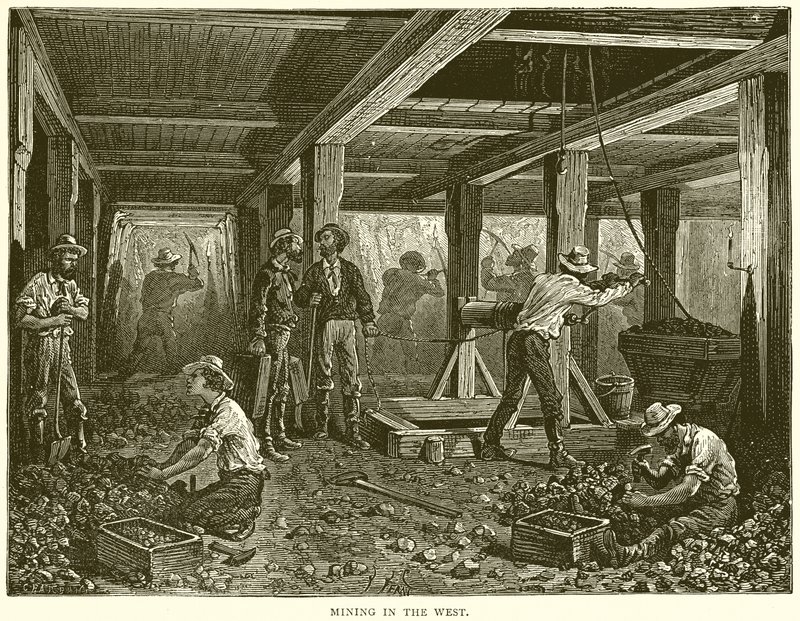Mining in the West by English School