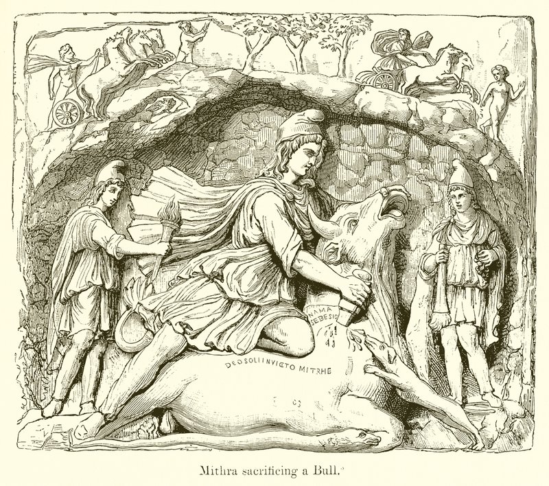Mithra Sacrificing a Bull by English School