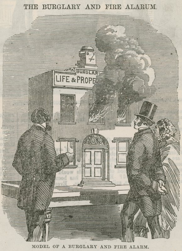 Model of a Burglary and Fire Alarm by English School