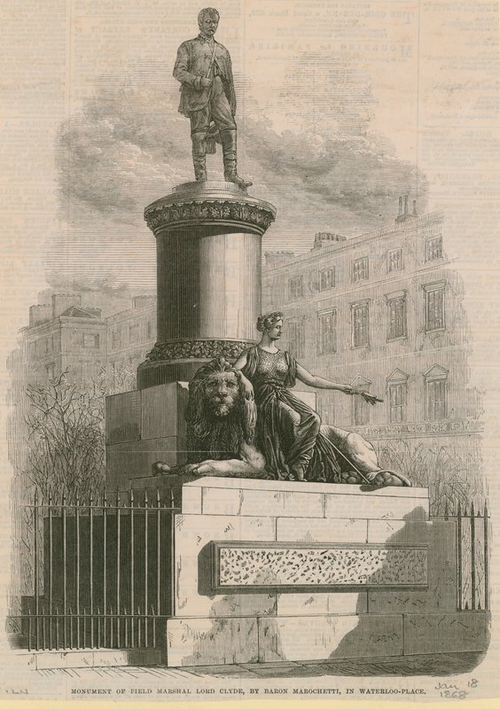 Monument of Field Marshal Lord Clyde by English School