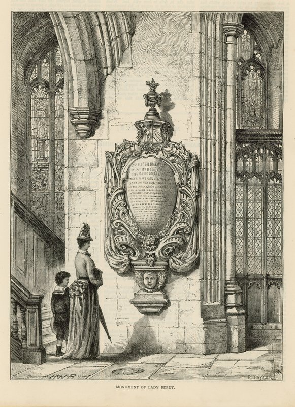 Monument of Lady Berry by English School