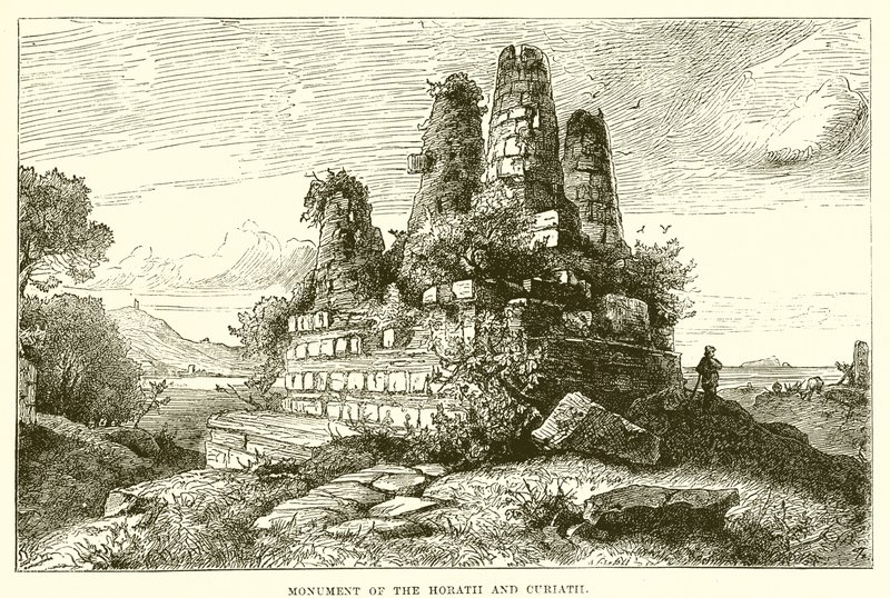 Monument of the Horatii and Curiatii by English School