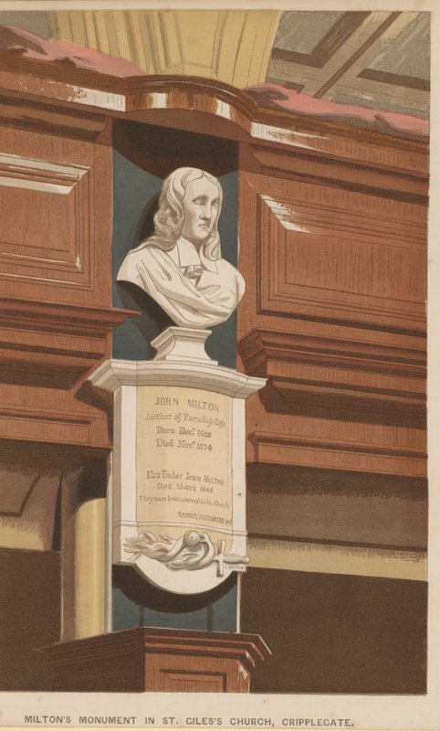 Monument to John Milton by English School