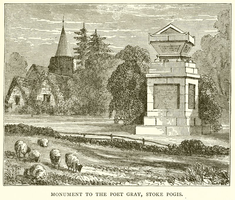 Monument to the Poet Gray, Stoke Poges by English School