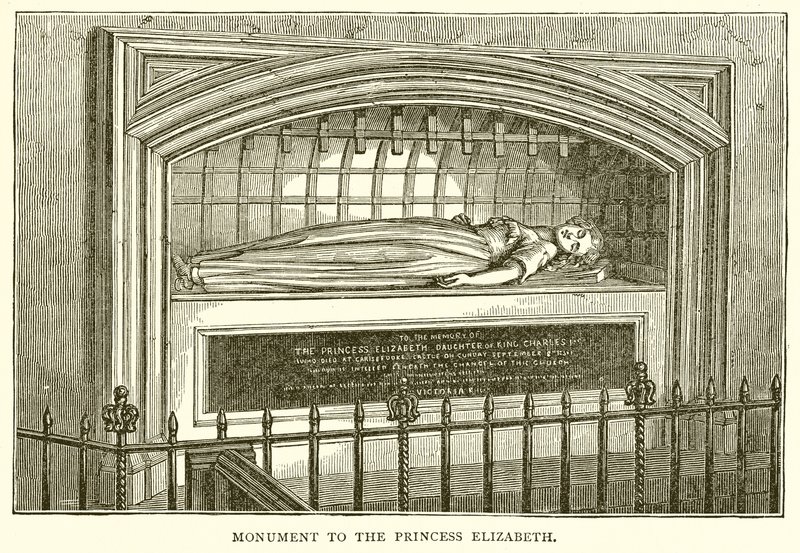 Monument to the Princess Elizabeth by English School